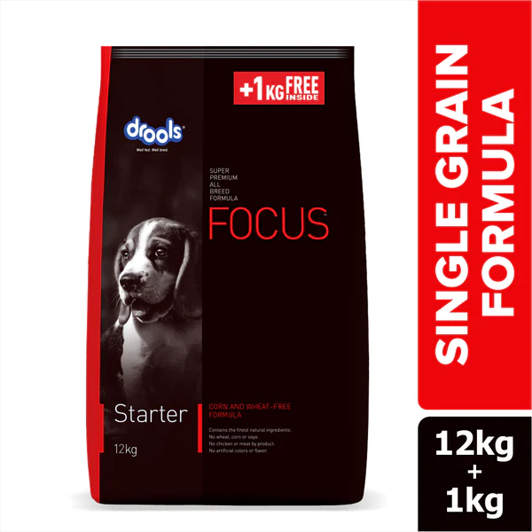 Drools Focus Starter Dog Food 12kg 