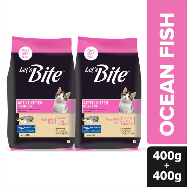 Let's Bite Active Kitten Ocean Fish 800gm