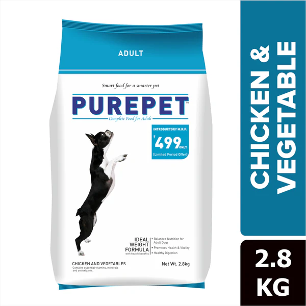 Purepet Adult Dog Food Chicken & Vegetables 2.8kg
