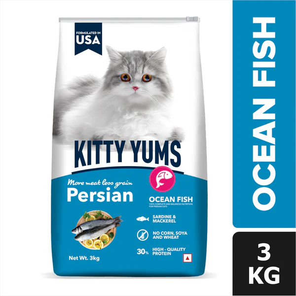 Kitty Yums Persian Ocean Fish Cat Food, 3Kg