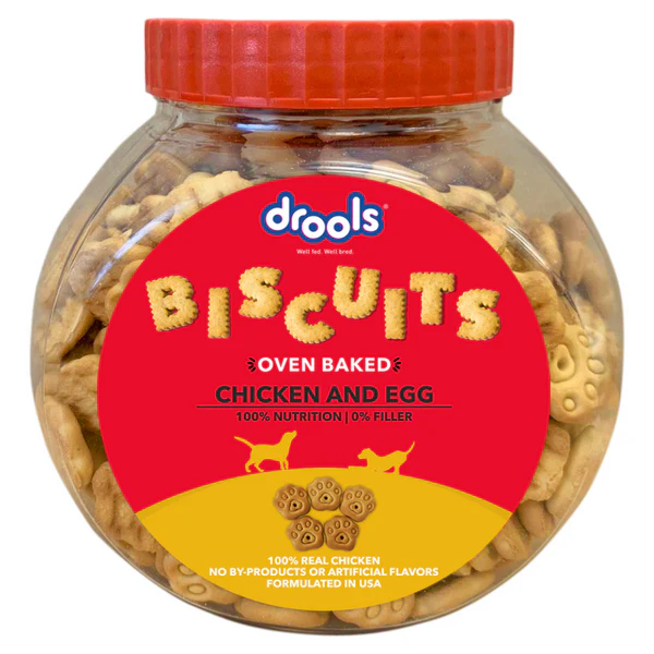 Drools Oven Baked Biscuits - Chicken and Egg 400Gm