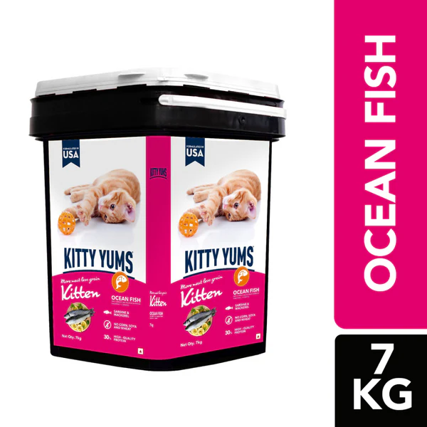 Kitty Yums Ocean Fish Kitten Food (7 KG)