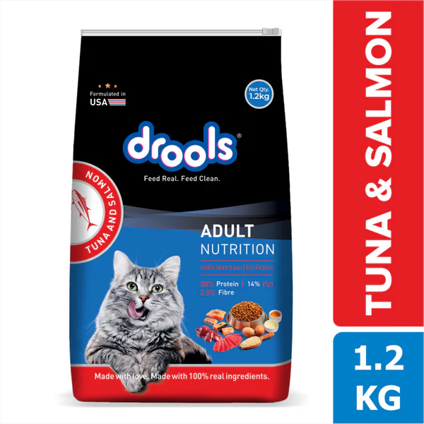 Drools Adult Cat Food Tuna & Salmon 1.2kg