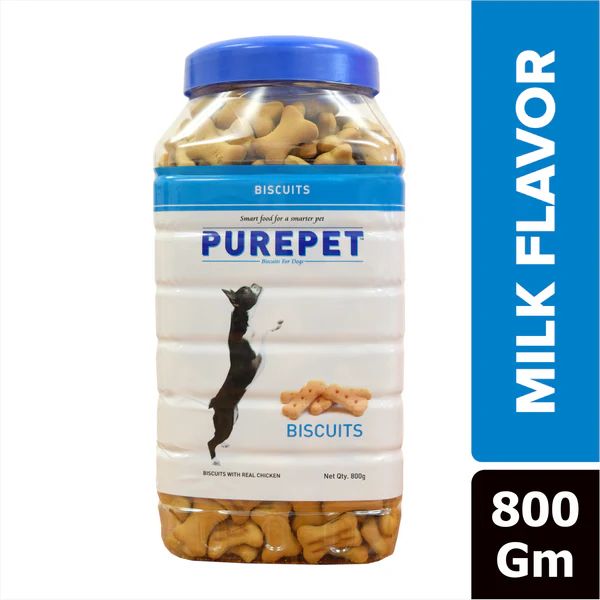Purepet Biscuits Milk Flavor 800g