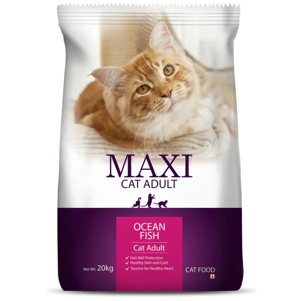 MAXI Cat Adult Ocean Fish Cat Food , 20Kg