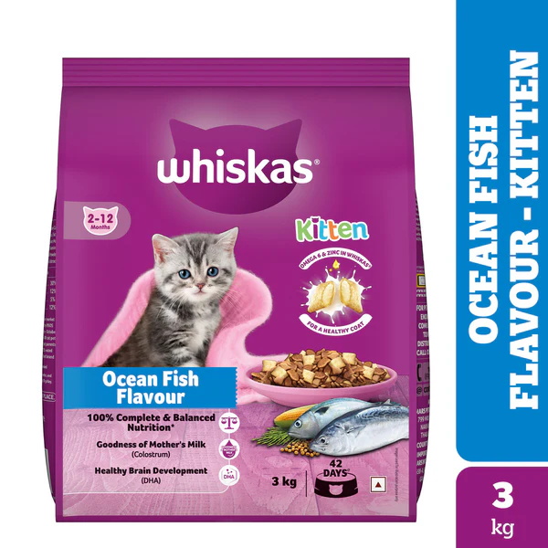 Whiskas Kitten Ocean Fish Flavour, 3kg