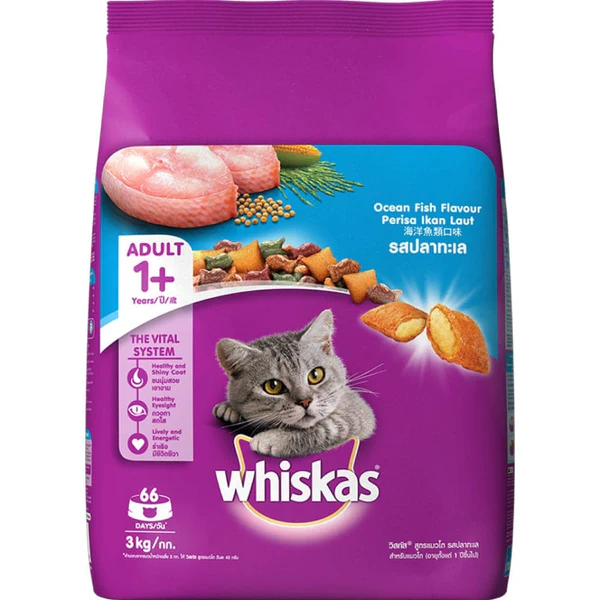Whiskas Adult Ocean Fish Flavour Cat Food 3kg