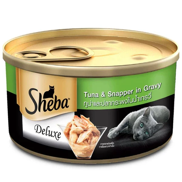 Sheba Deluxe Tuna & Snapper in Gravy Cat Food , 85gm