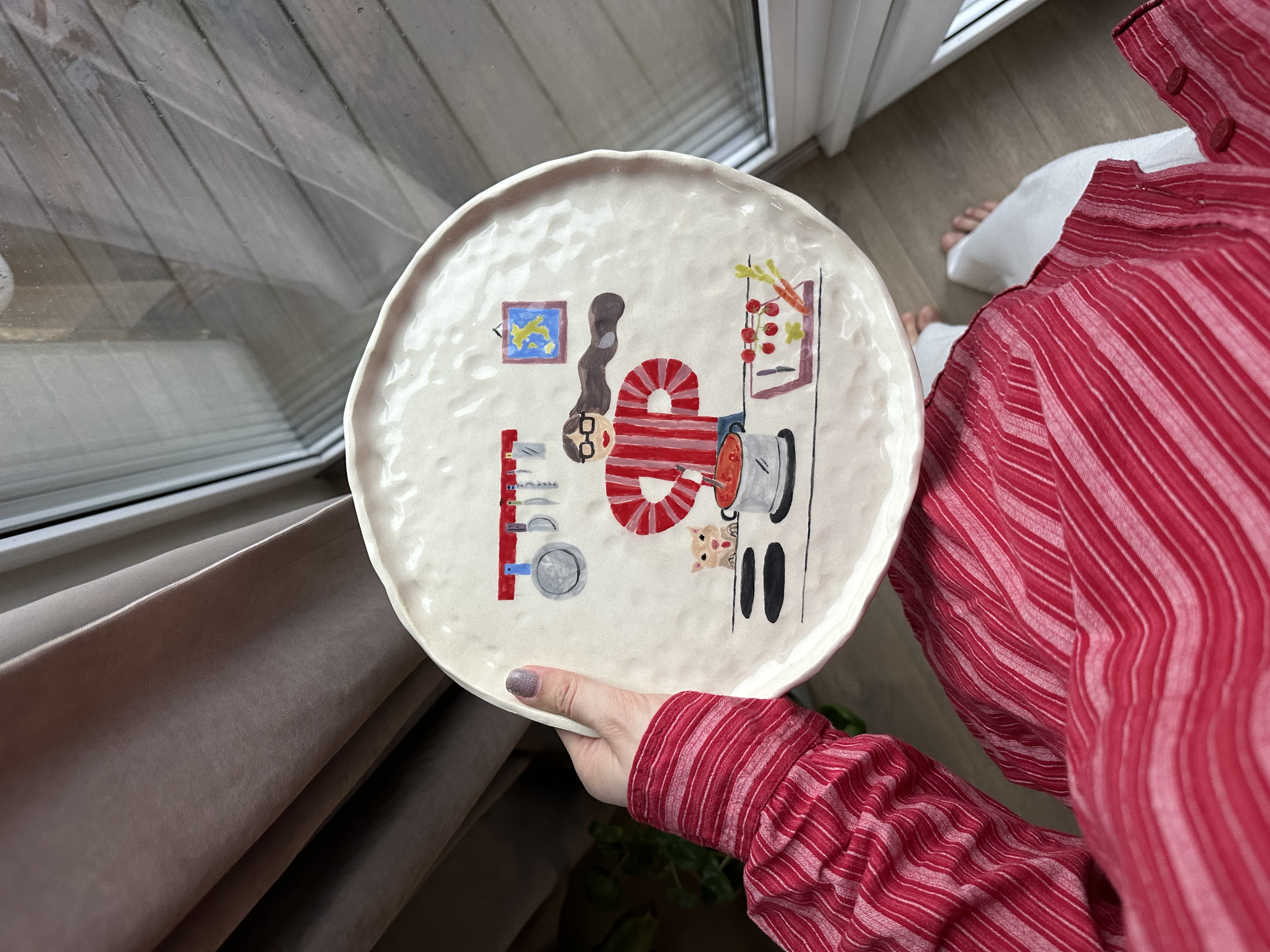 Plate inspired by a funky soul
