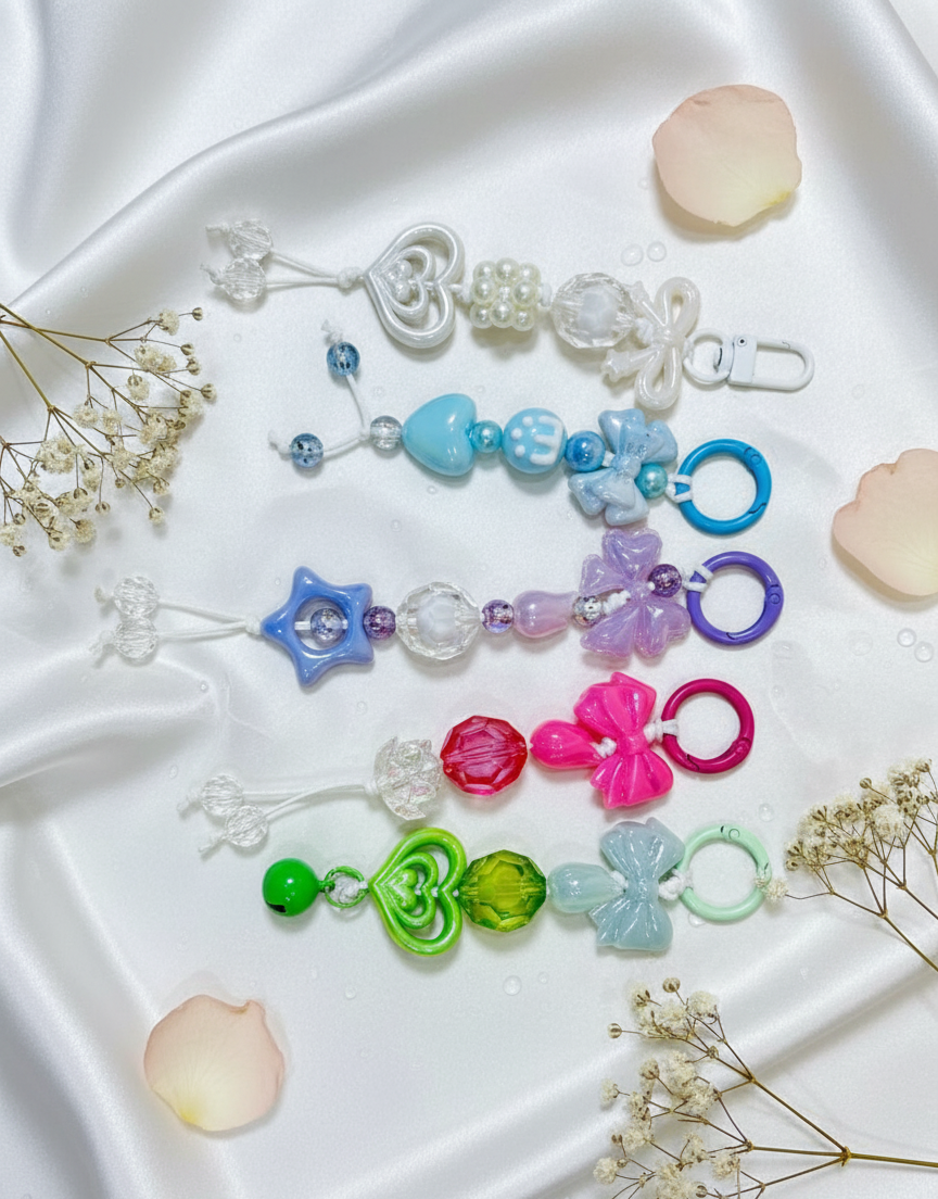 Mobile Phone Charm Trendy Beads