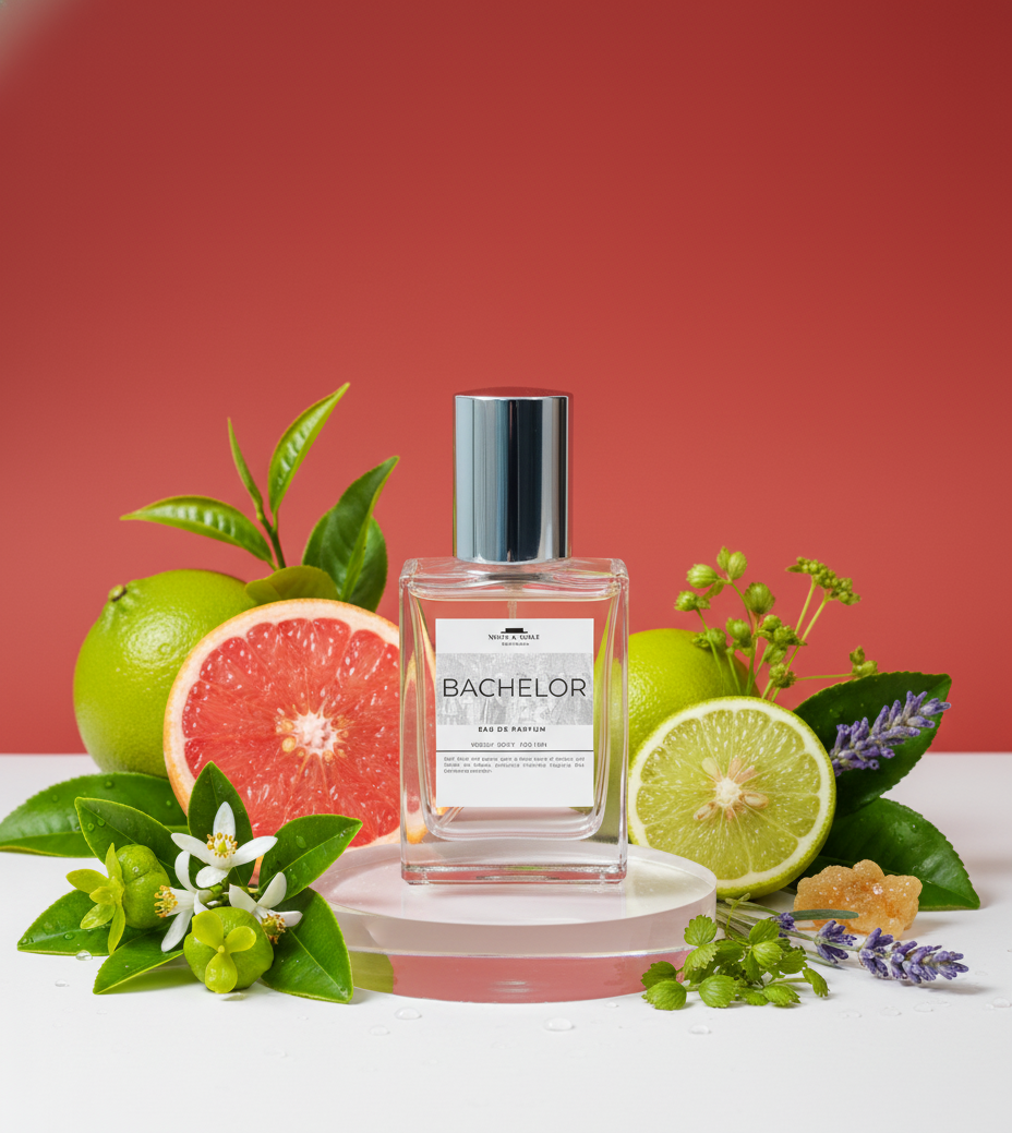 Bachelor - Men Eau De Parfum               Fresh, Clean, Woody