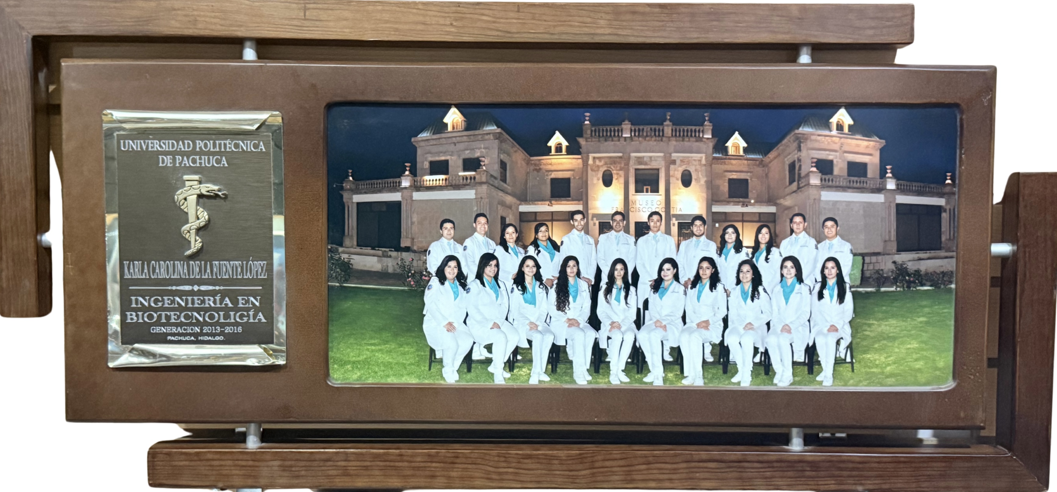 Recuerdo de graduación enmarcado