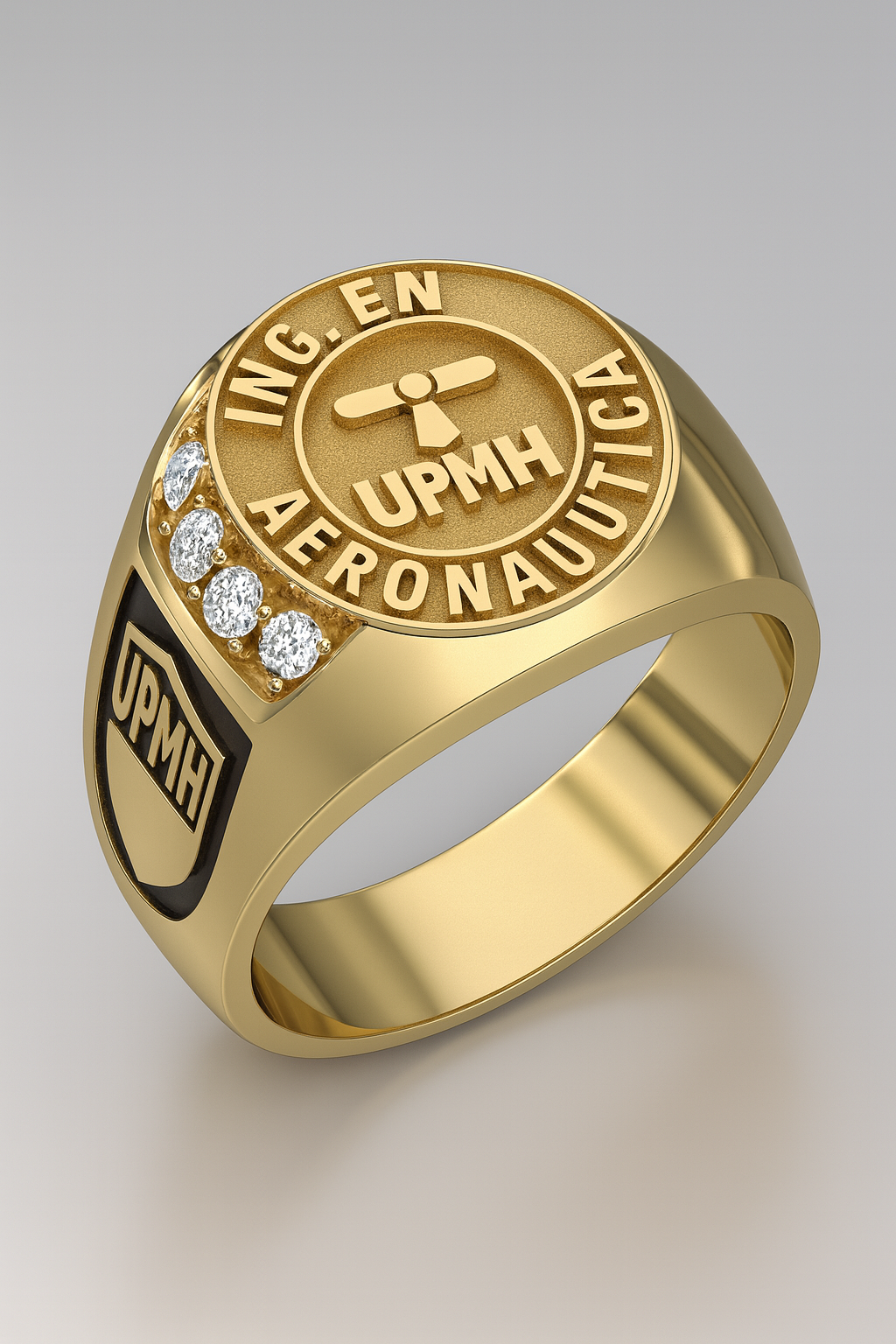 Anillo de graduación UPMH Ingeniería Aeronáutica