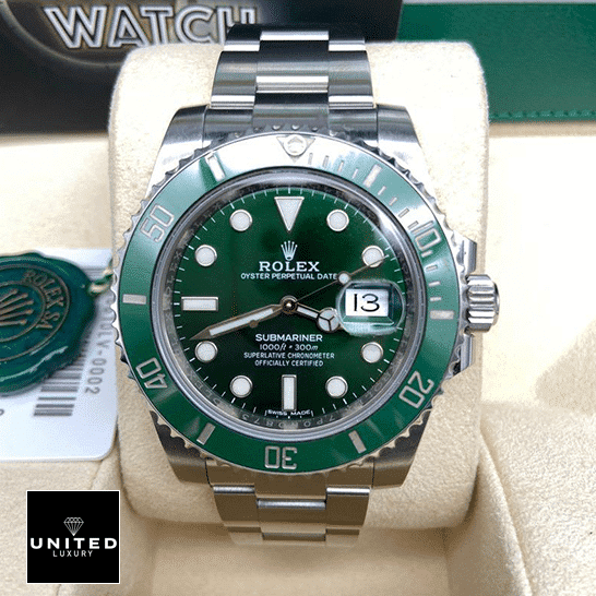 Rolex Submariner Date 116610LV “Hulk” Luxury Clone Quality Technical Specifications