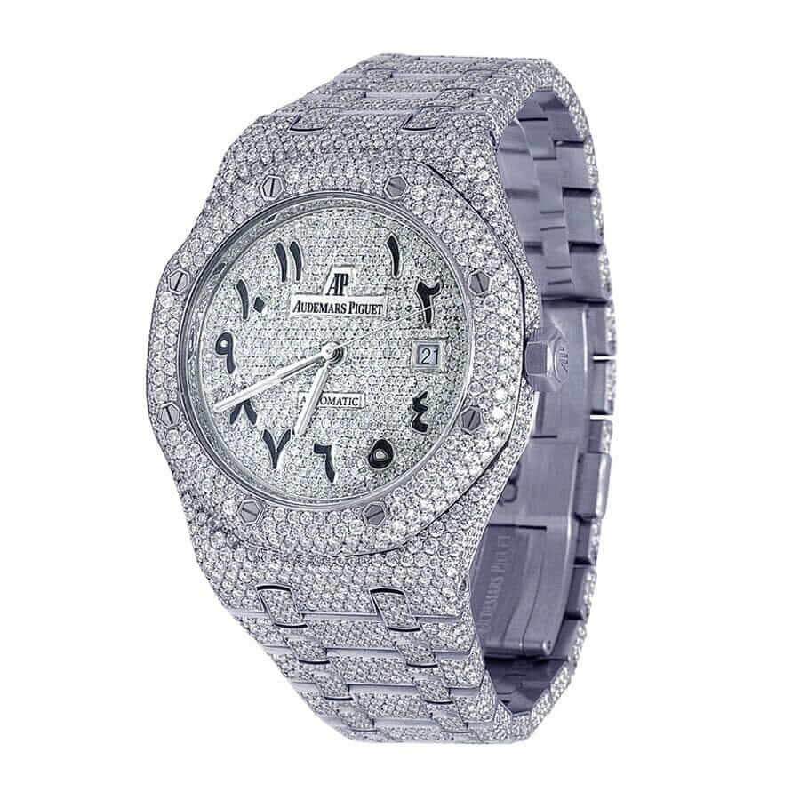 Audemars Piguet Royal Oak “Iced Out” 15400ST.OO.1220ST.02 Authentic Replica Edition Technical Specifications