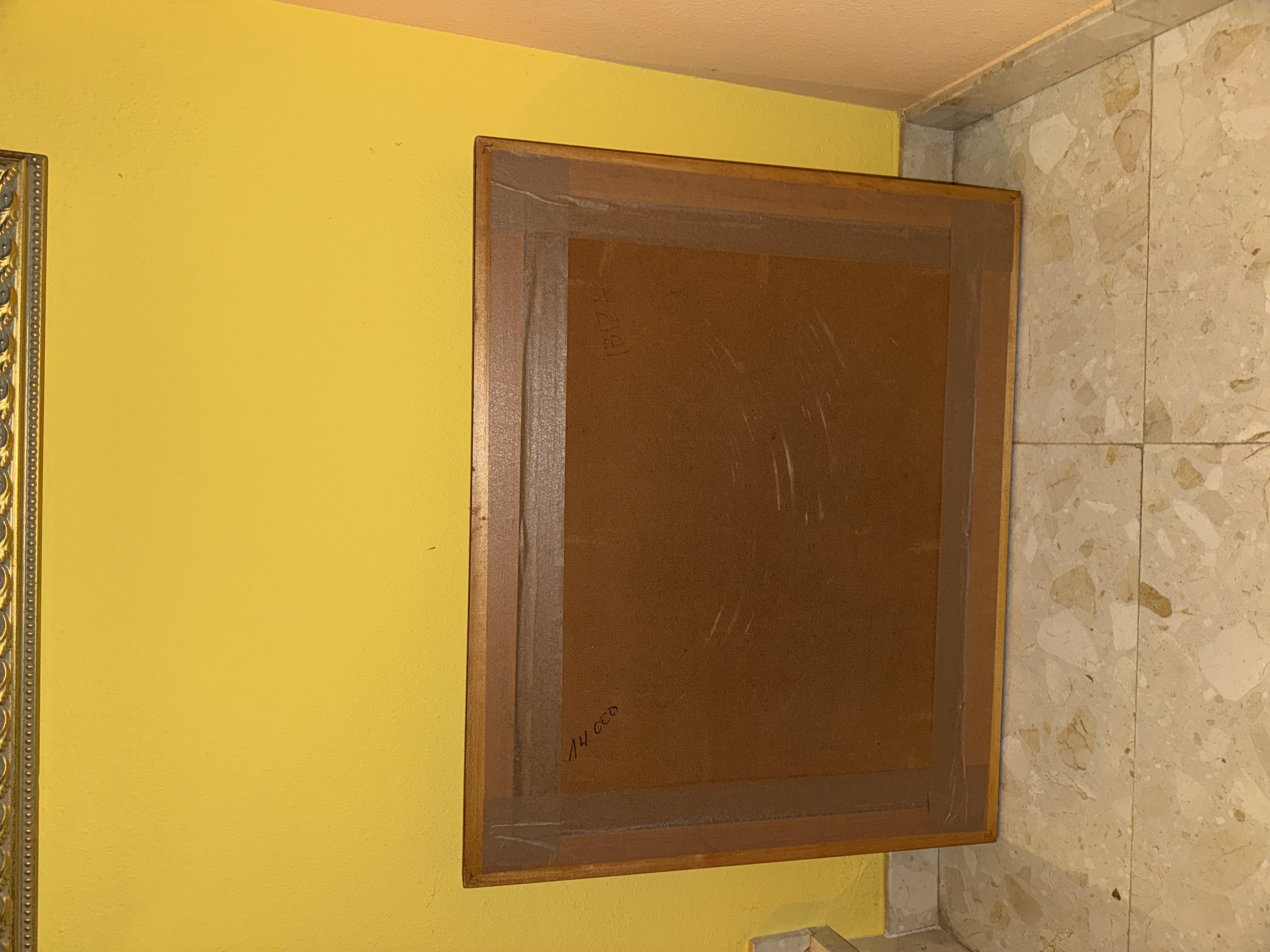 Cuadro antiguo acuarela