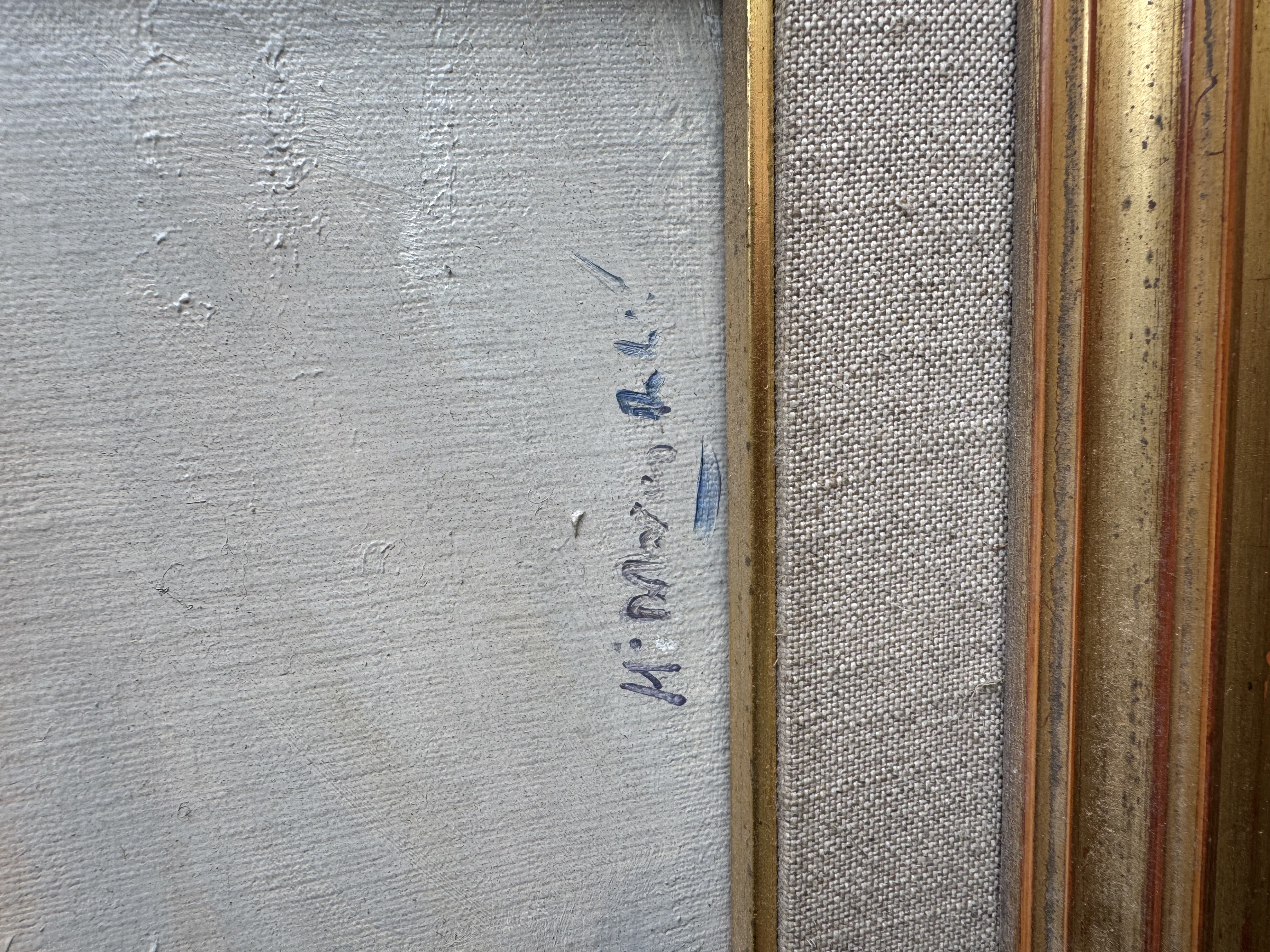 Cuadro antiguo pintado al óleo 