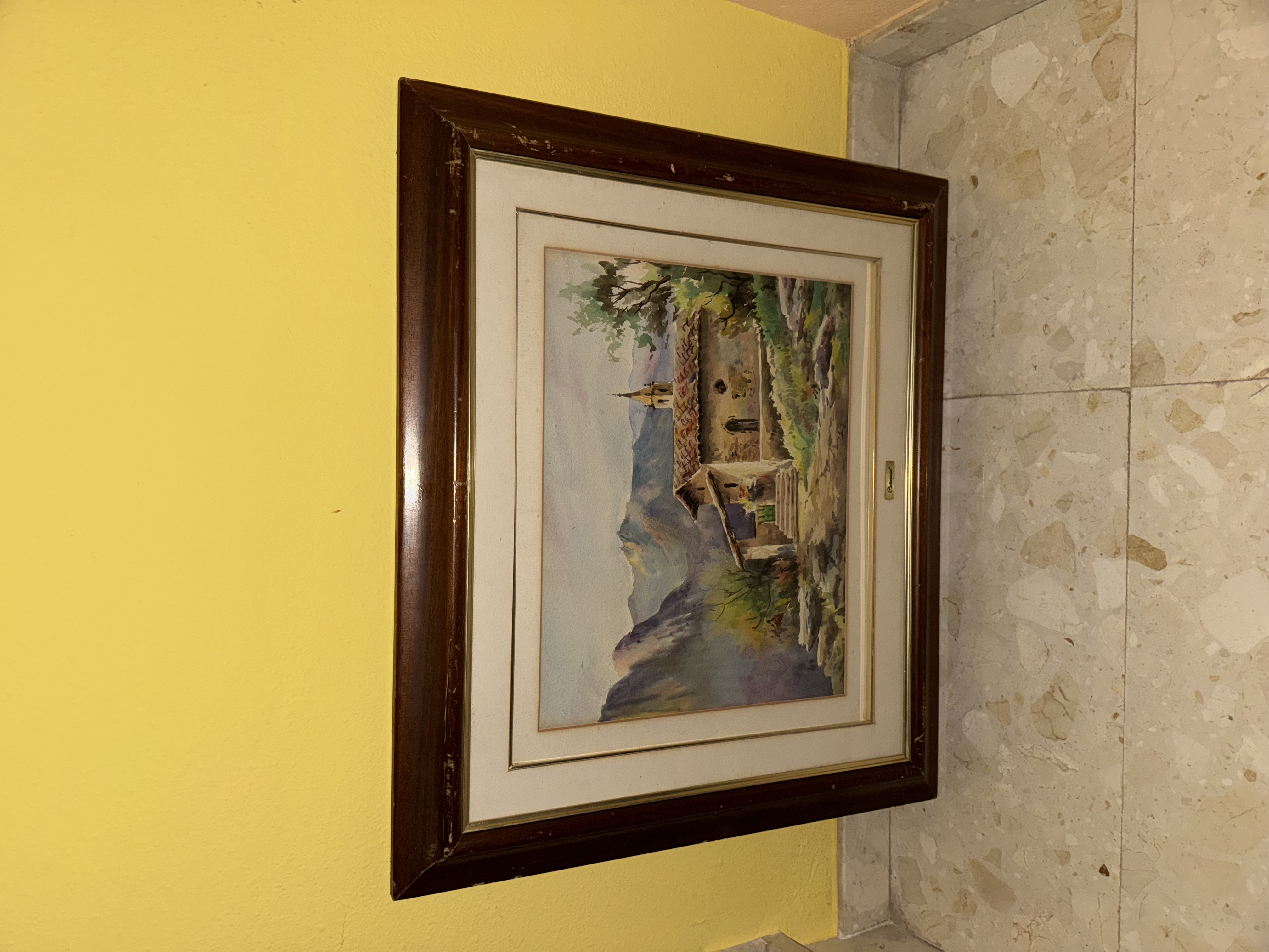 Cuadro acuarela paisaje