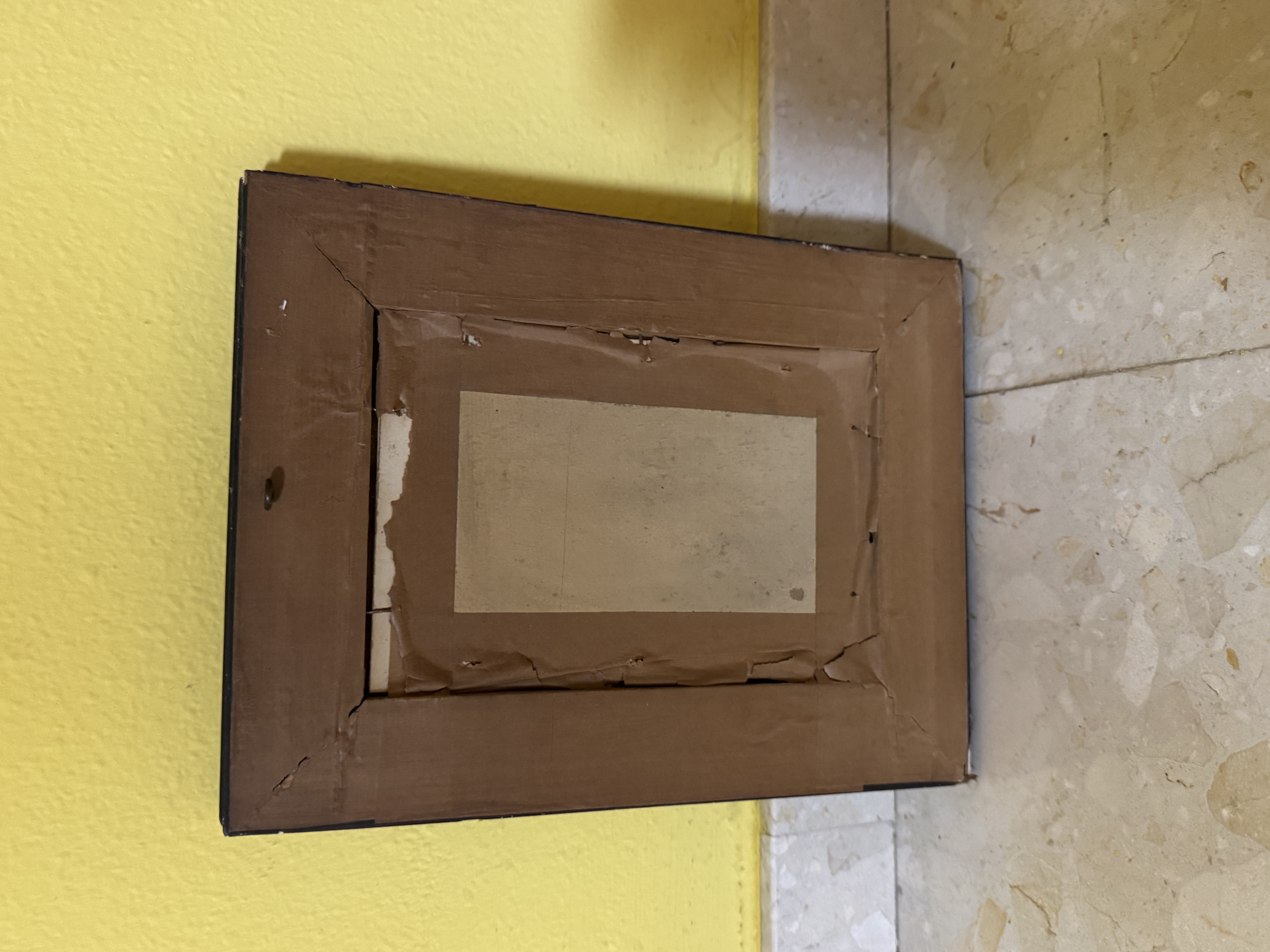 Cuadro antiguo acuarela 