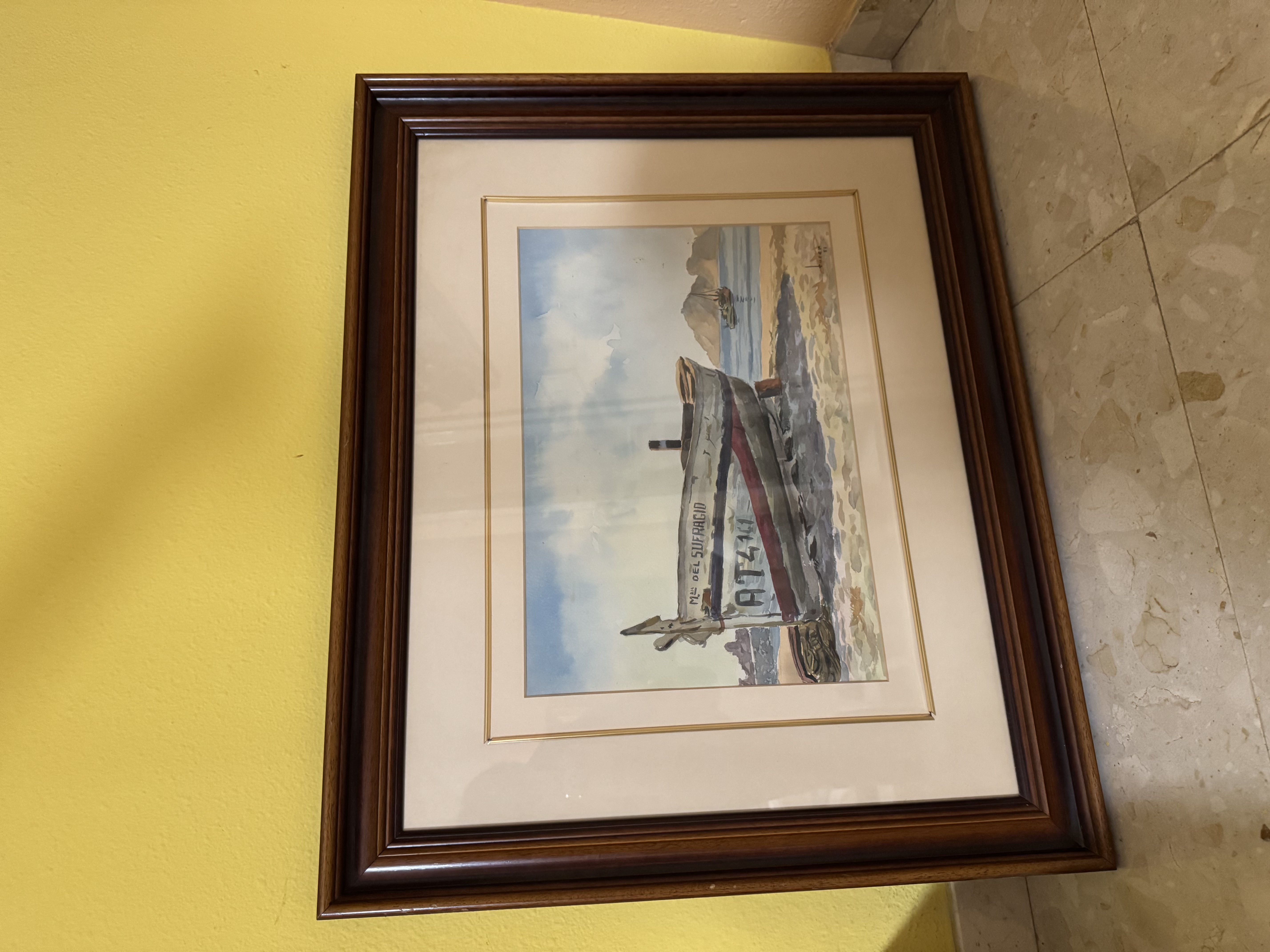 Cuadro antiguo marinero