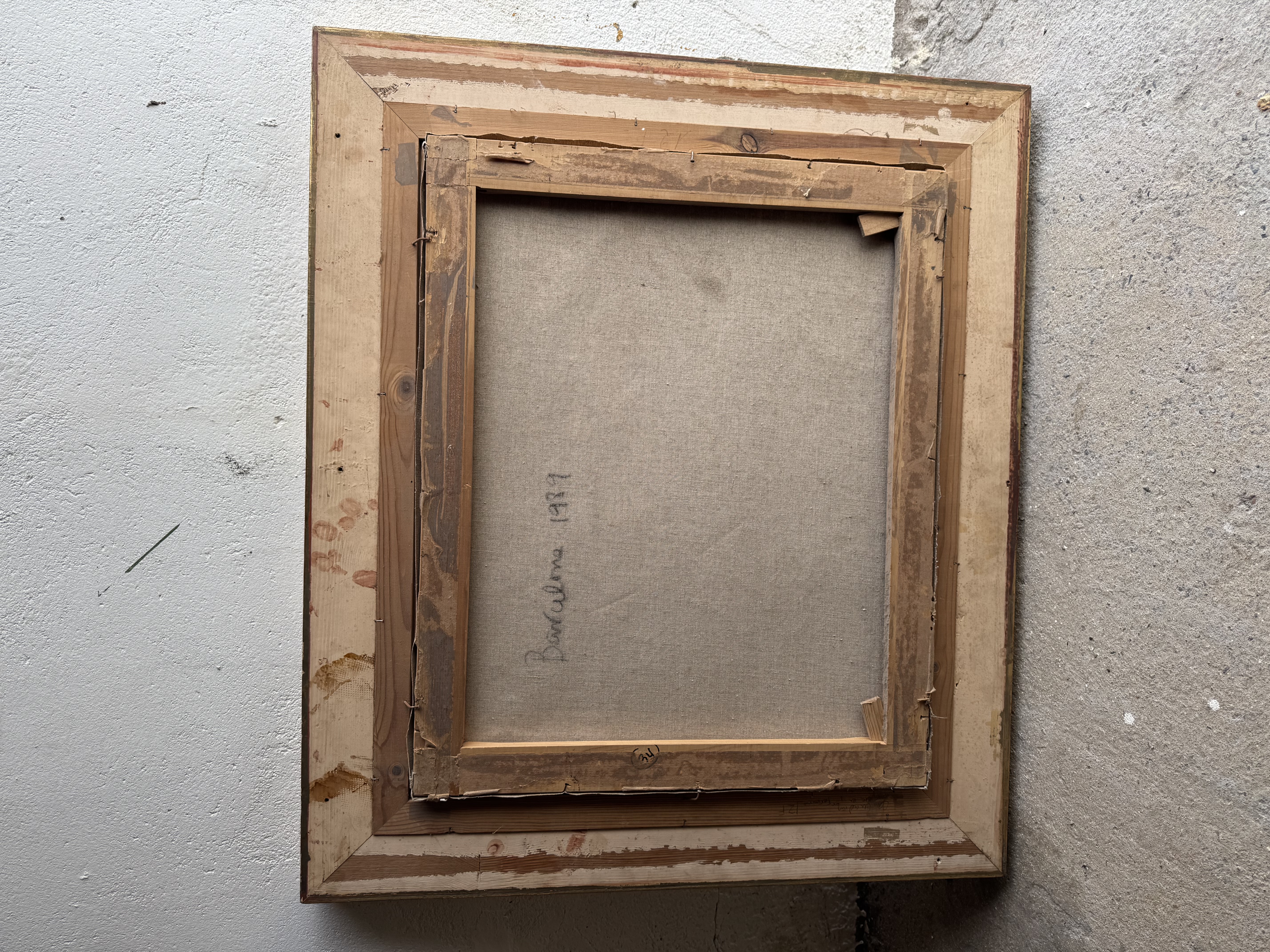 Cuadro antiguo pintado al óleo 