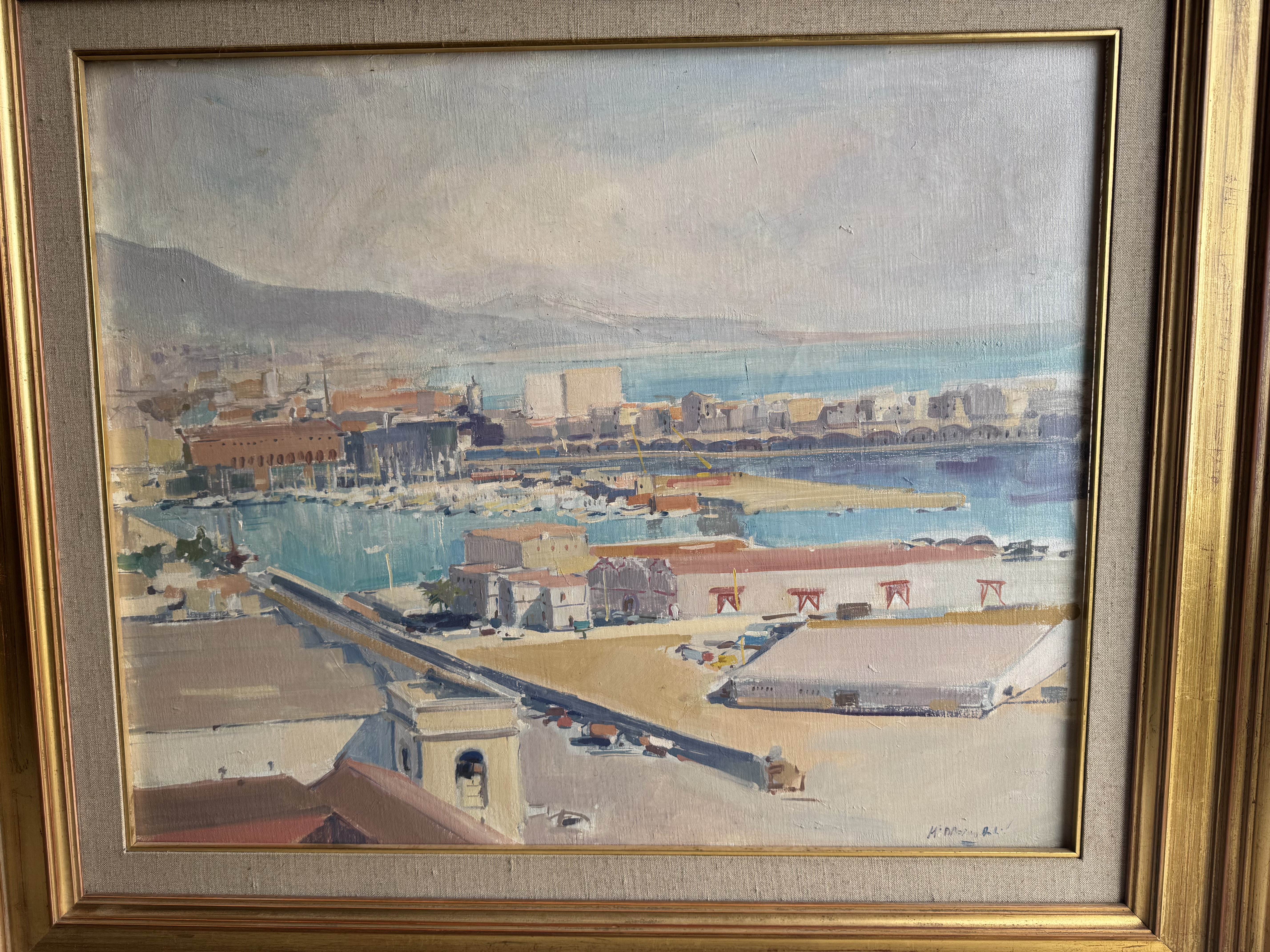 Cuadro antiguo pintado al óleo 