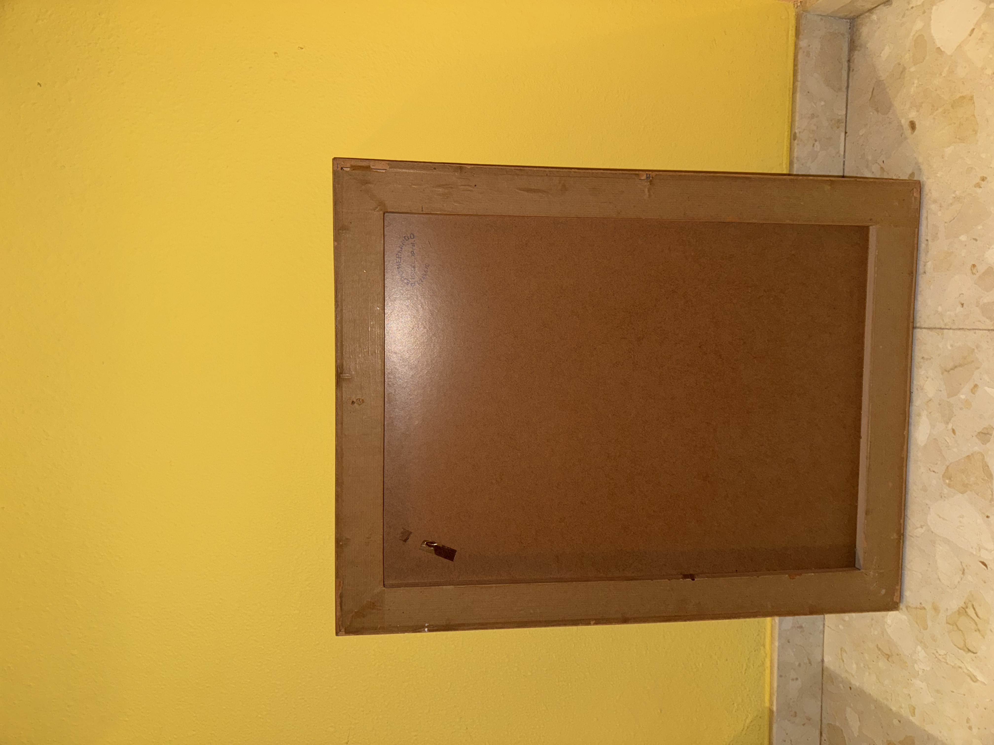 Cuadro antiguo acuarela