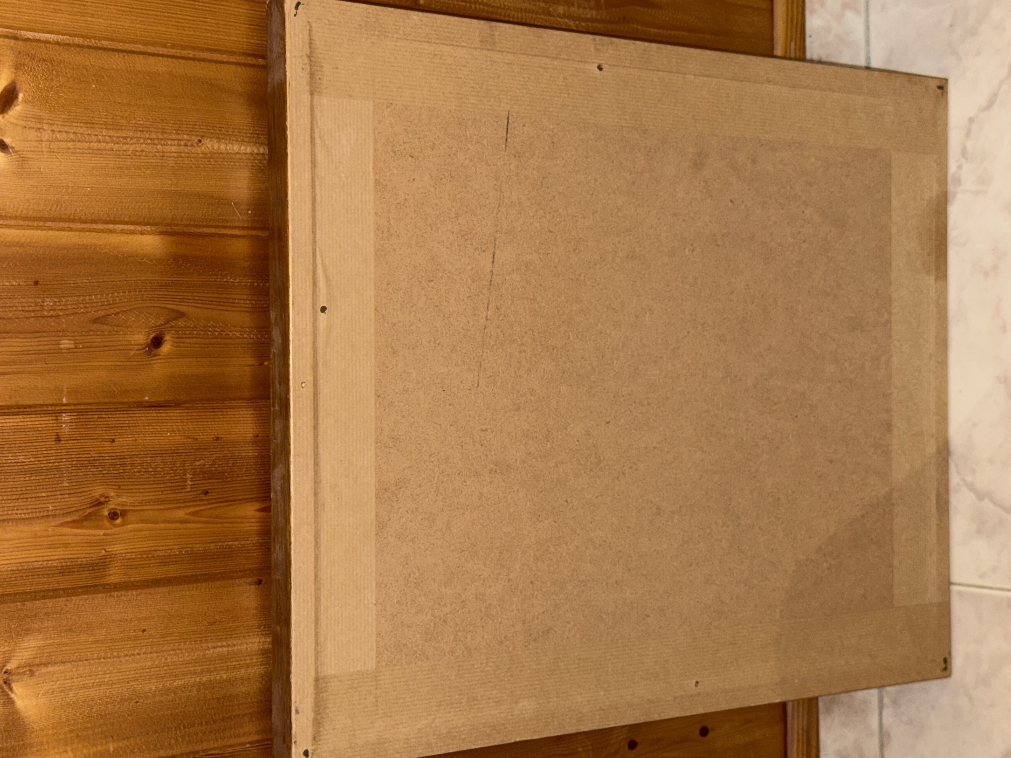 Cuadro antiguo acuarela