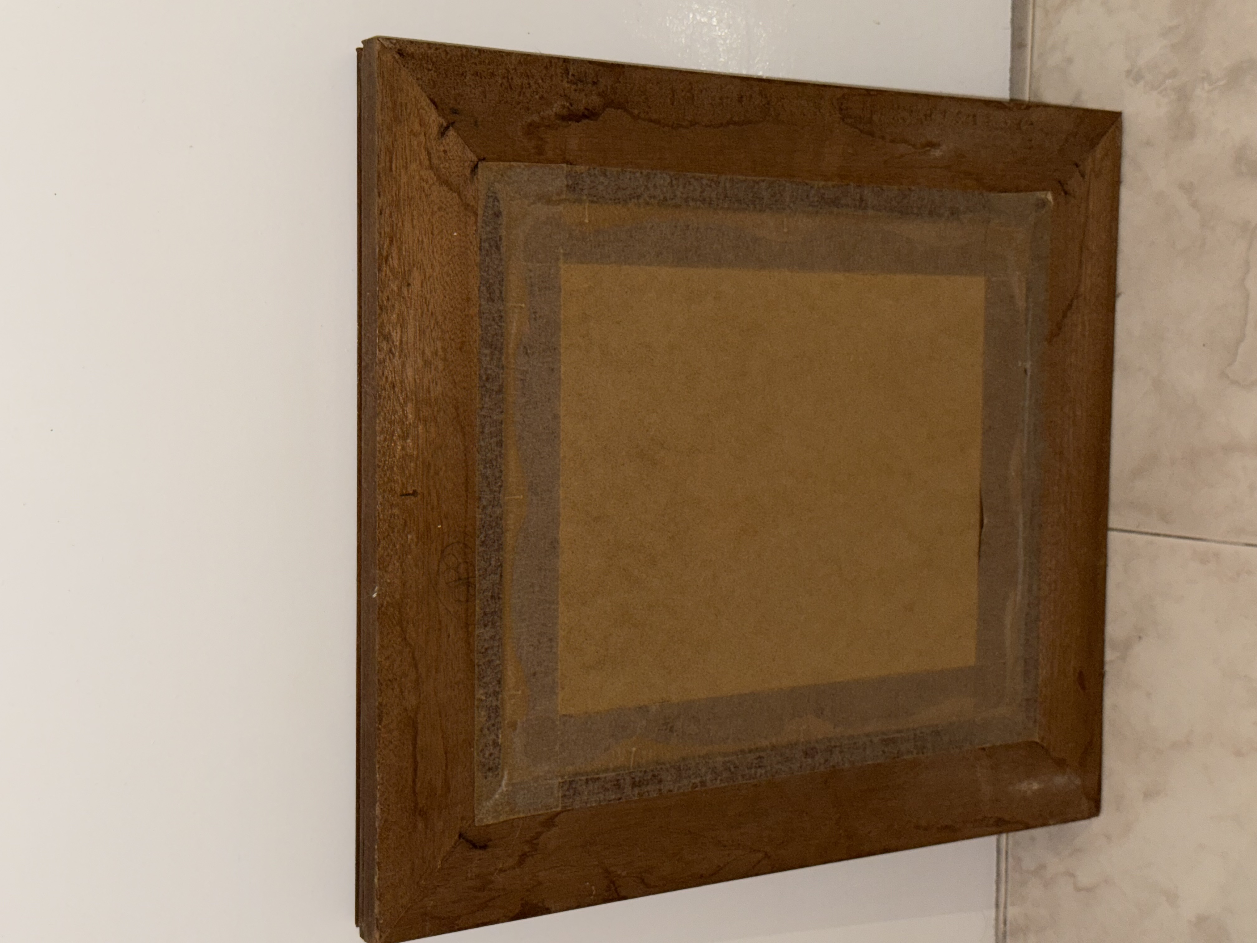 Cuadro antiguo esquiador