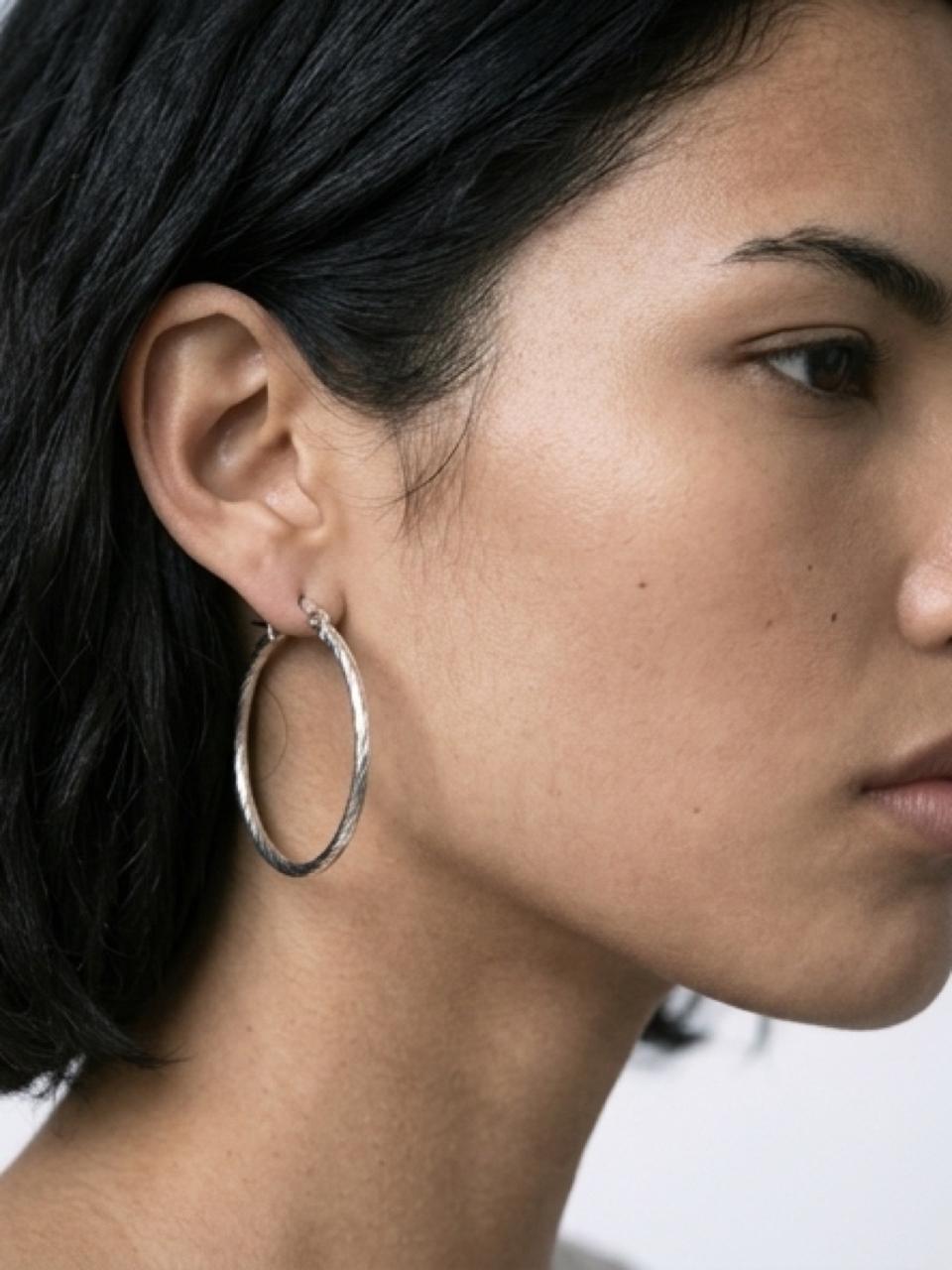 Silver Hoop Earrings