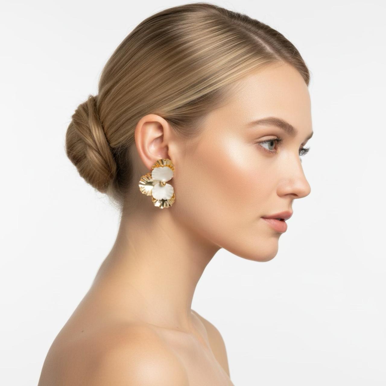 Floral Statement Earrings