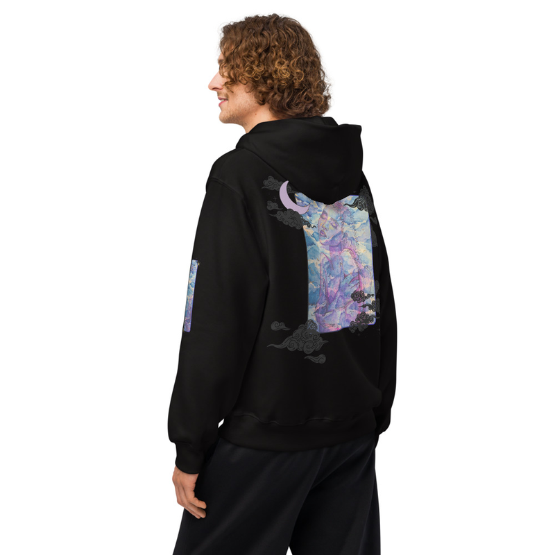 Artistic Graphic Black Hoodie