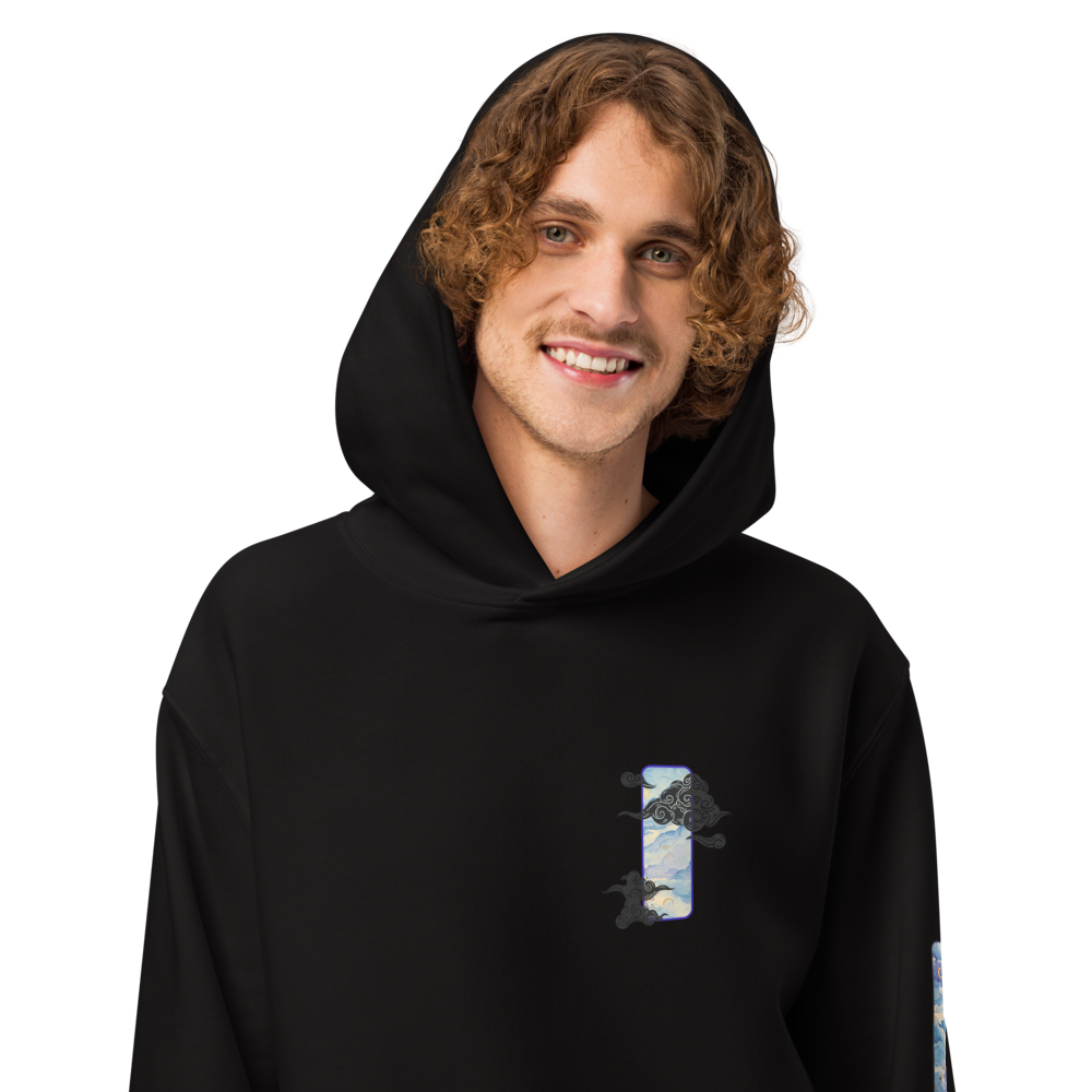 Artistic Graphic Black Hoodie