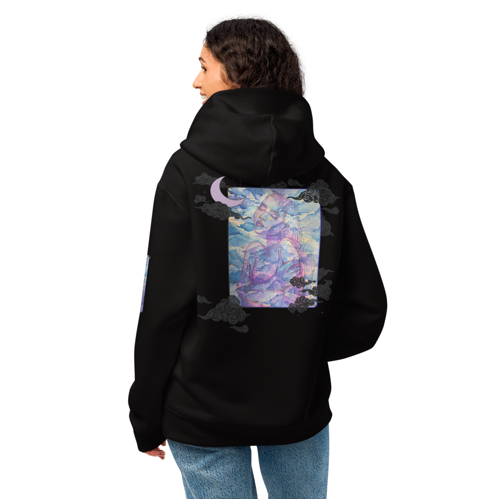 Artistic Graphic Black Hoodie