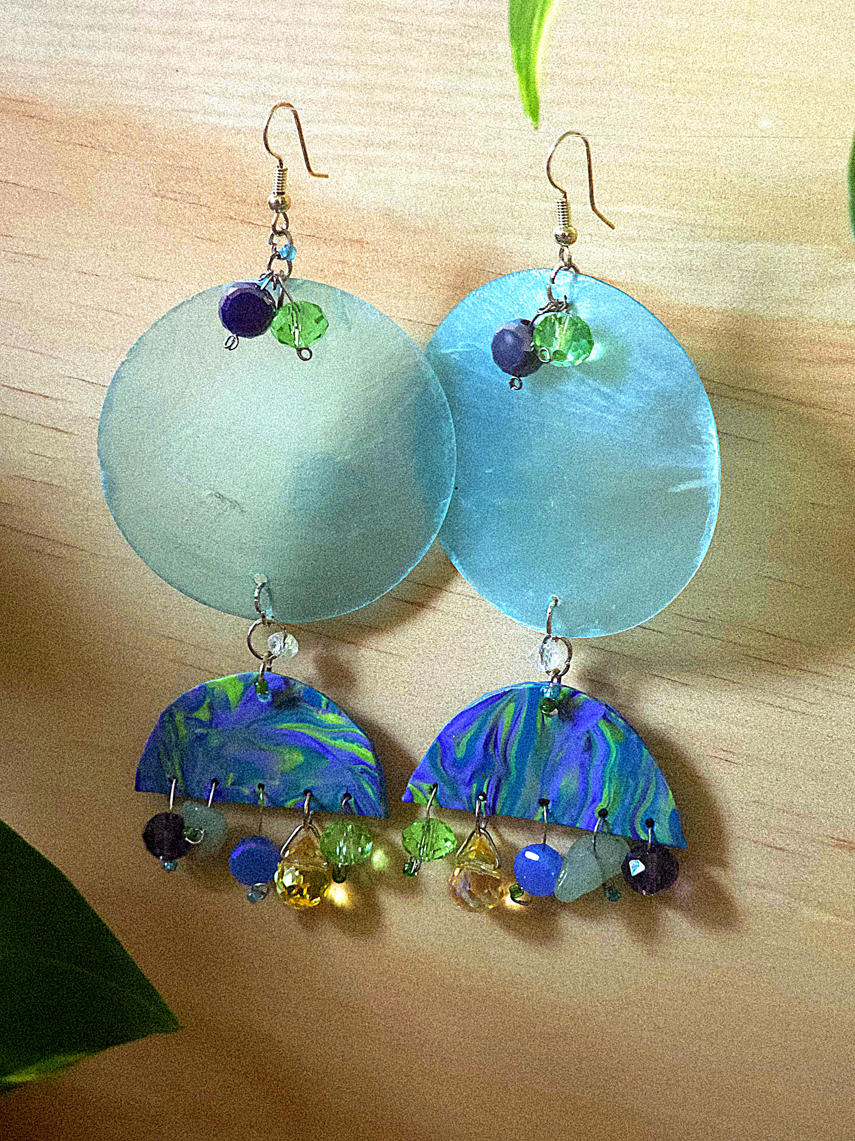 Unique Capiz Earrings