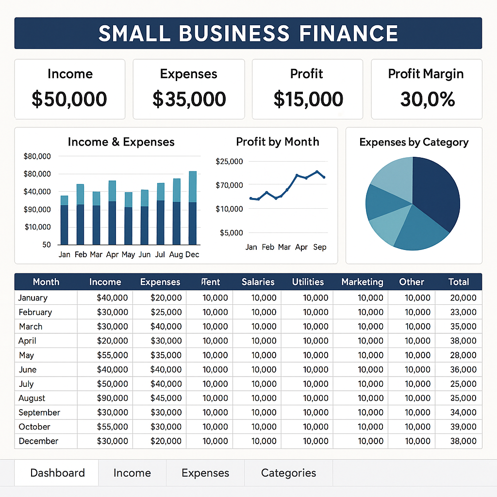 Small Business Finance Dashboard