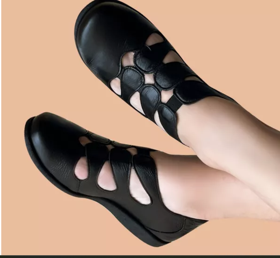 A sapatilha Noveau Comfort retrô  feita à mão  com design vintage