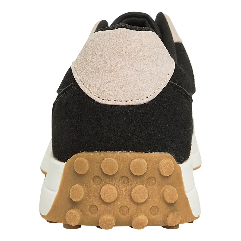 Tênis casual preto e rosa