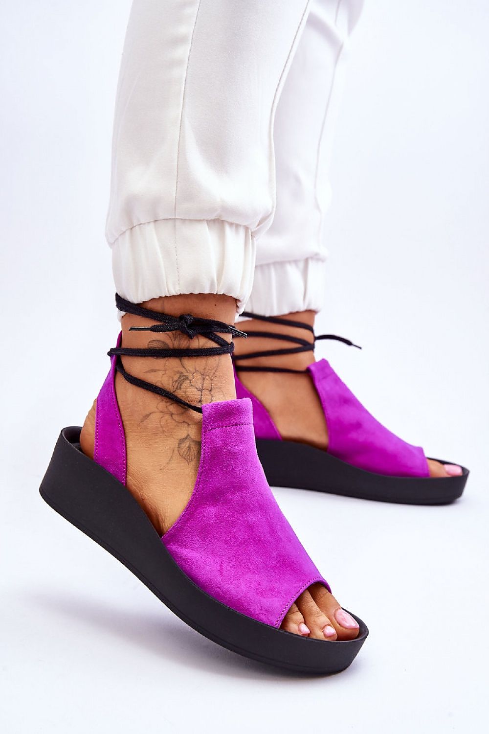 Sandália Plataforma Roxa