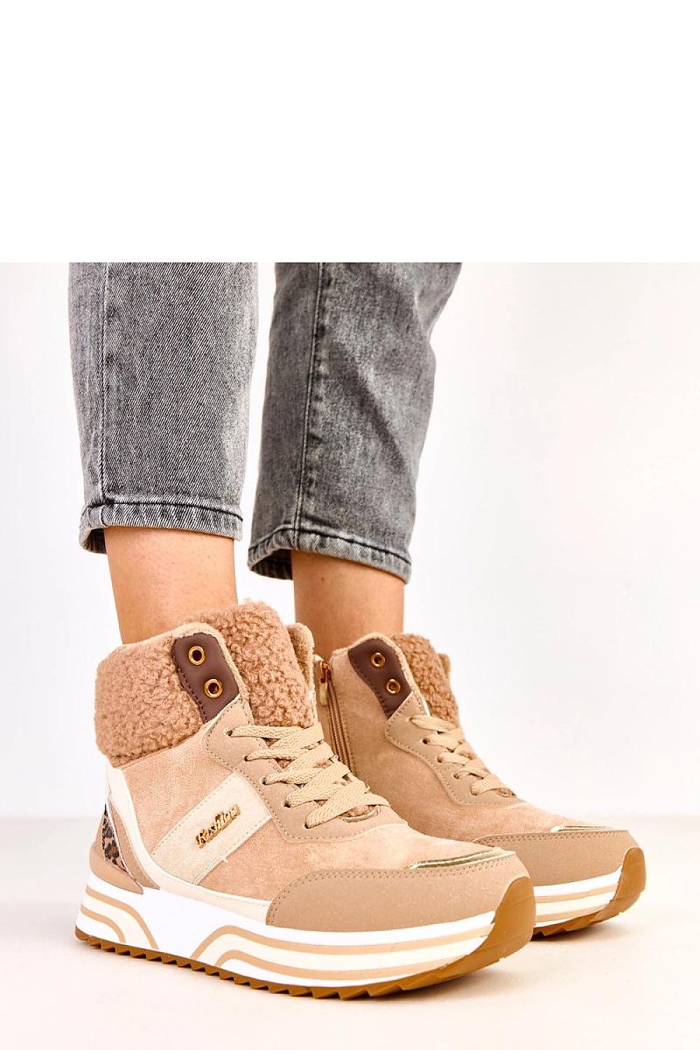 Tênis bota casual feminino