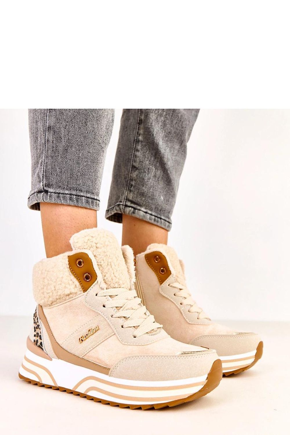 Tênis bota casual feminino