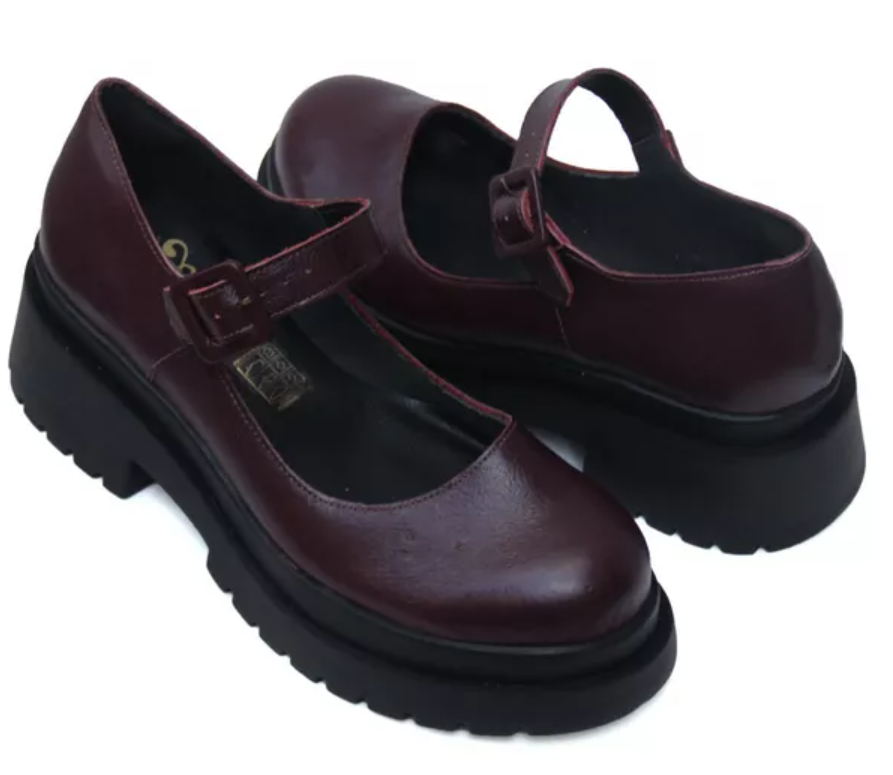 Sapatos plataforma fechada serenata