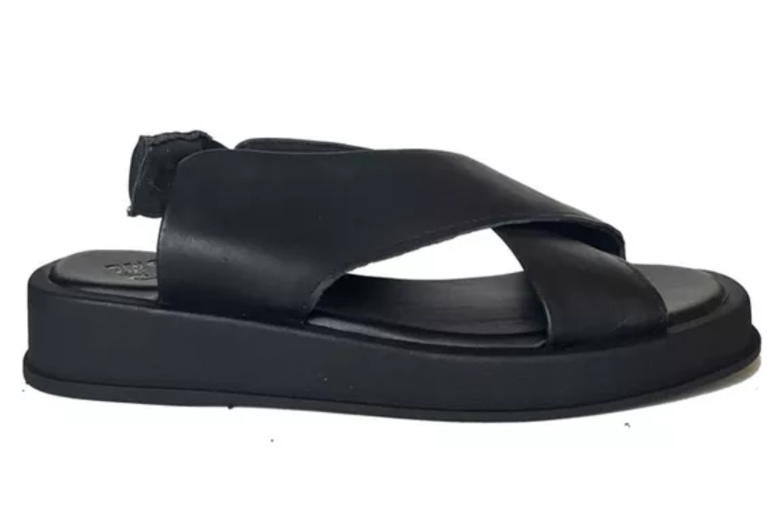 Sandália preta Fashion 