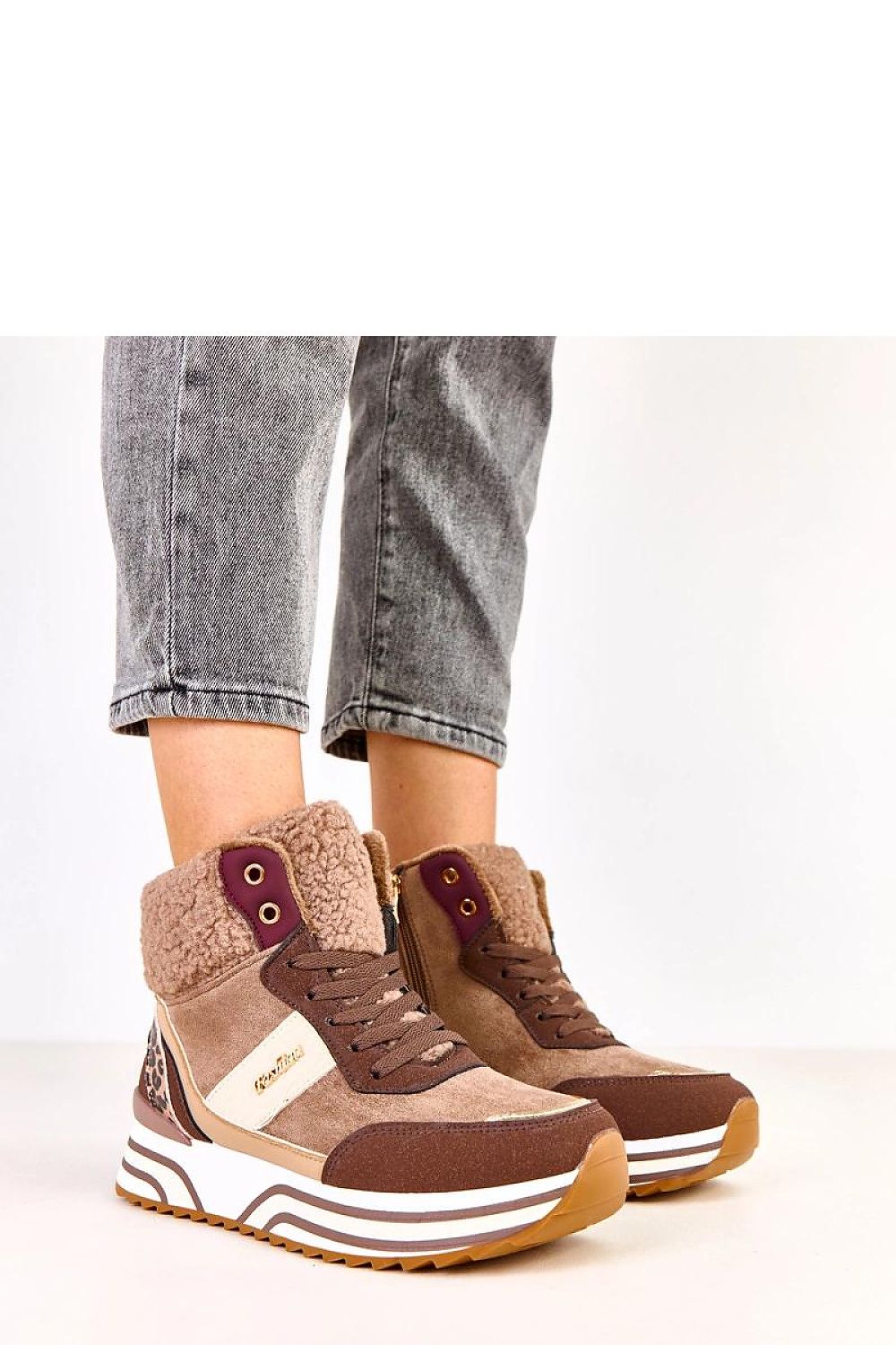 Tênis bota casual feminino