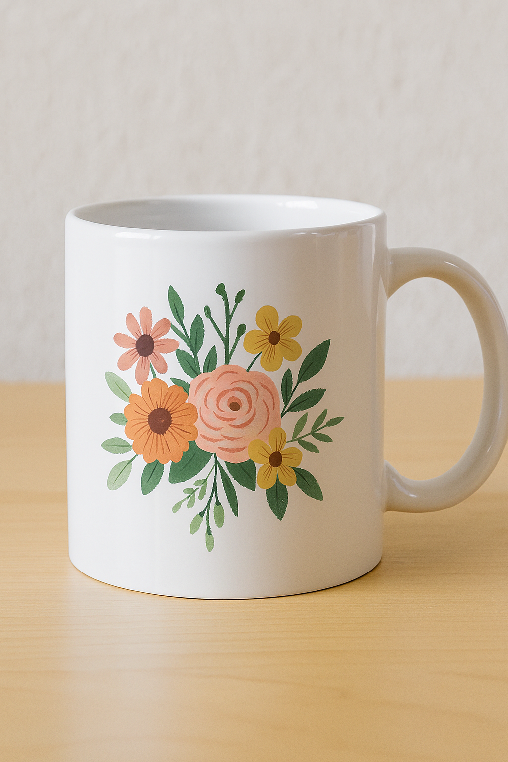 Caneca floral