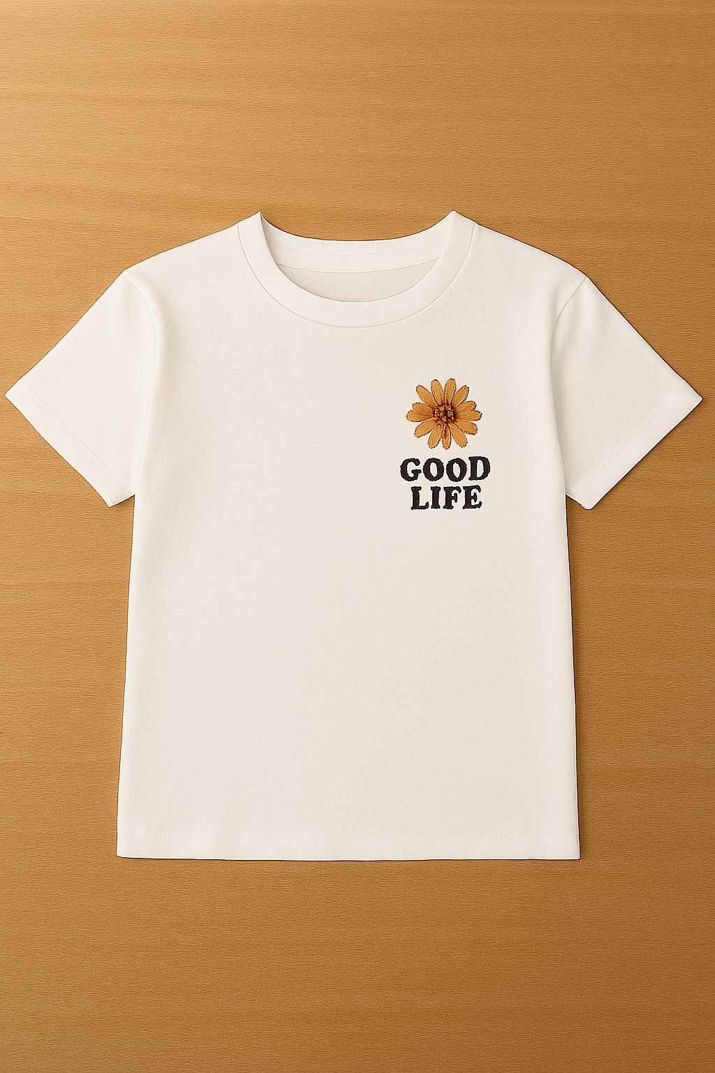 Camiseta branca 'Good Life'