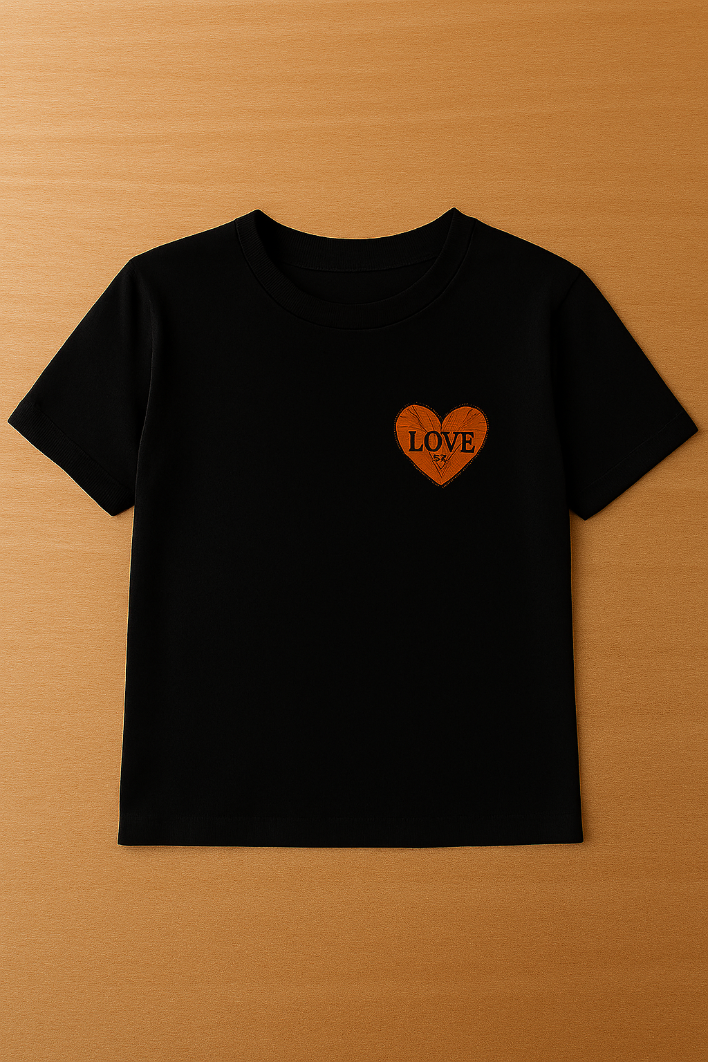 Camiseta preta 'Love'