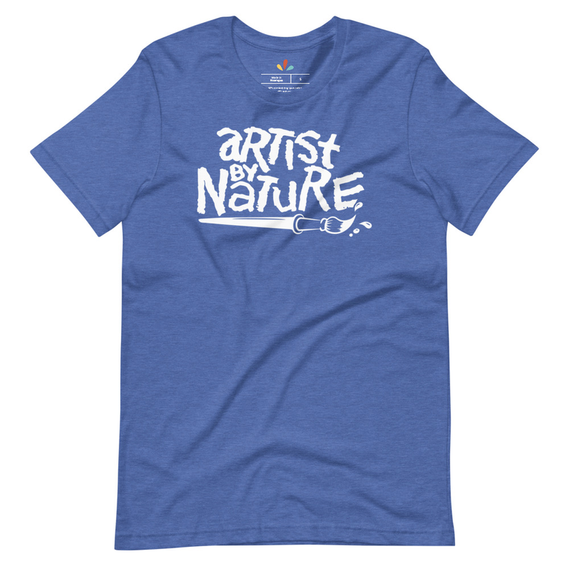 Artist By Nature tee - heather true royal