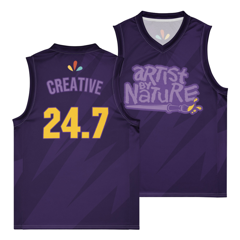 Artist By Nature jersey - purple pattern
