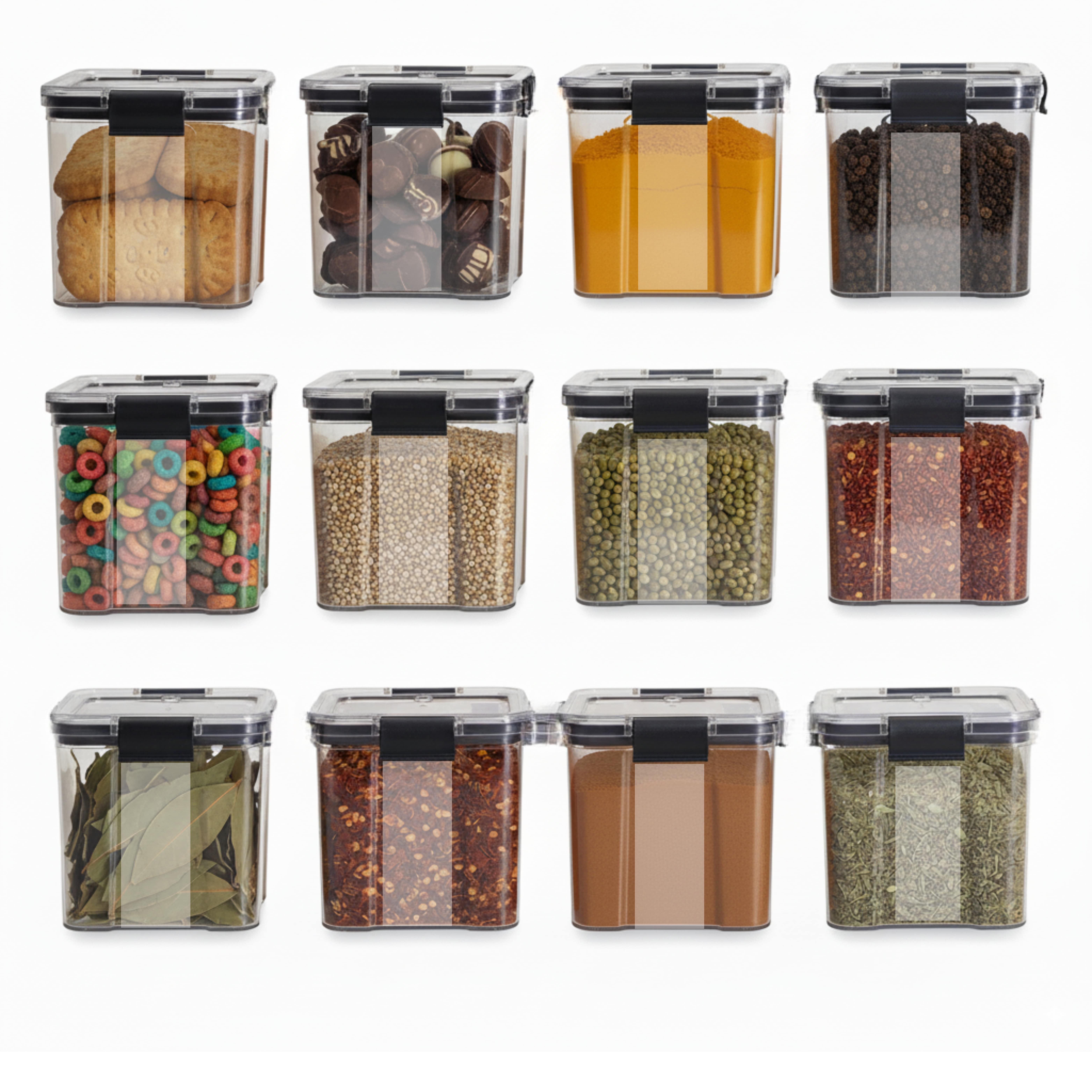 Transperant container set